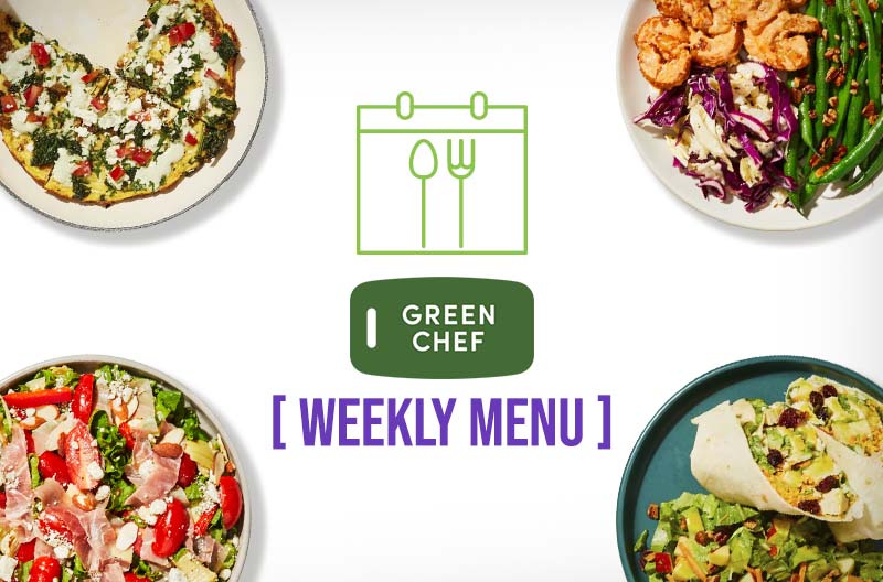 Green Chef Weekly Menu