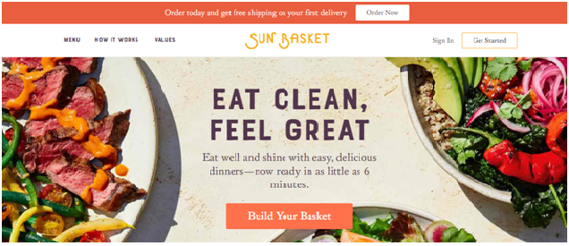 Sun basket Website