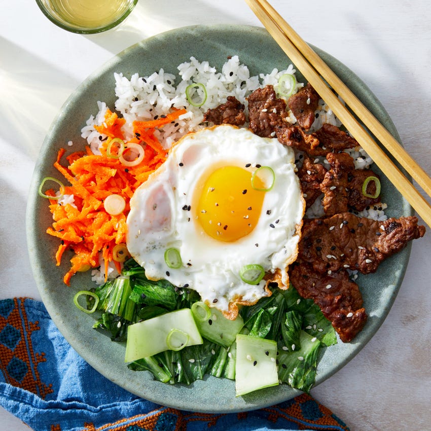 Korean beef and rice bowl