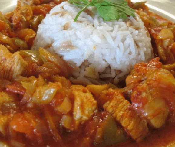 Turkey Stew Osso Bocu served with Brown Rice