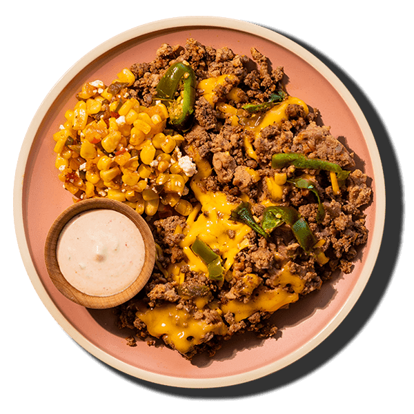 Taco Bowl with Corn Salsa