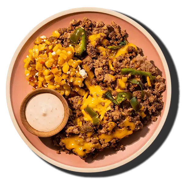 Taco Bowl with Corn Salsa