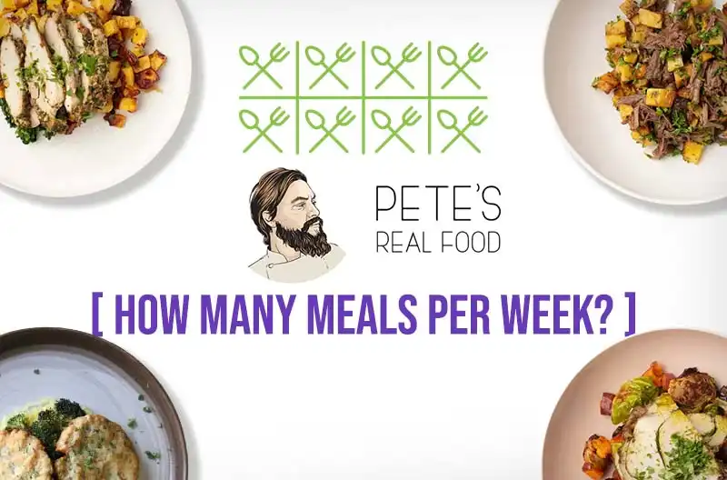 Petes Real Food How many meals do you get a week