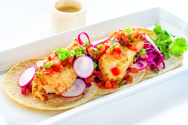 Fish Tacos with Red Cabbage Slaw