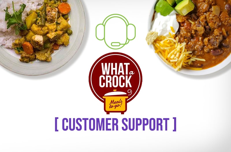 What A Crock Meals Customer Support