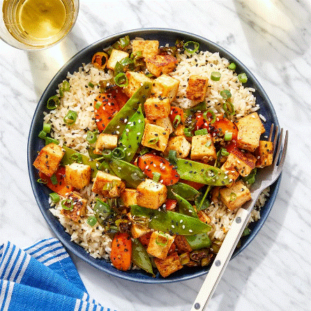 Ponzu-Sesame Tofu & Vegetables