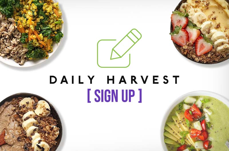 Daily Harvest How to Sign up