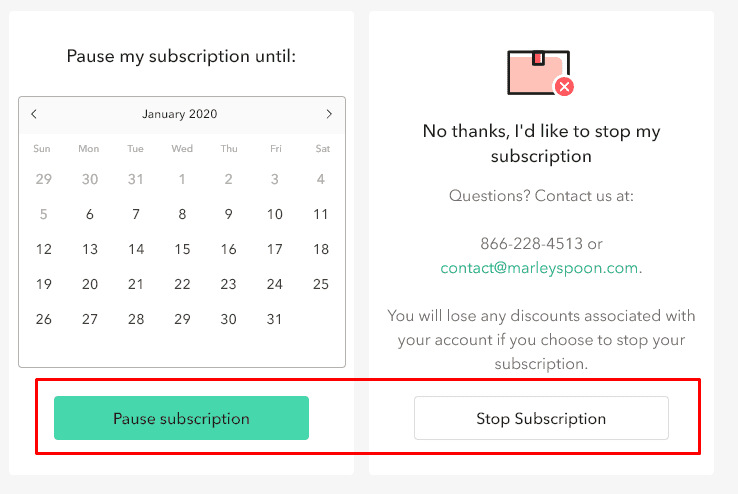 Stop Subscription