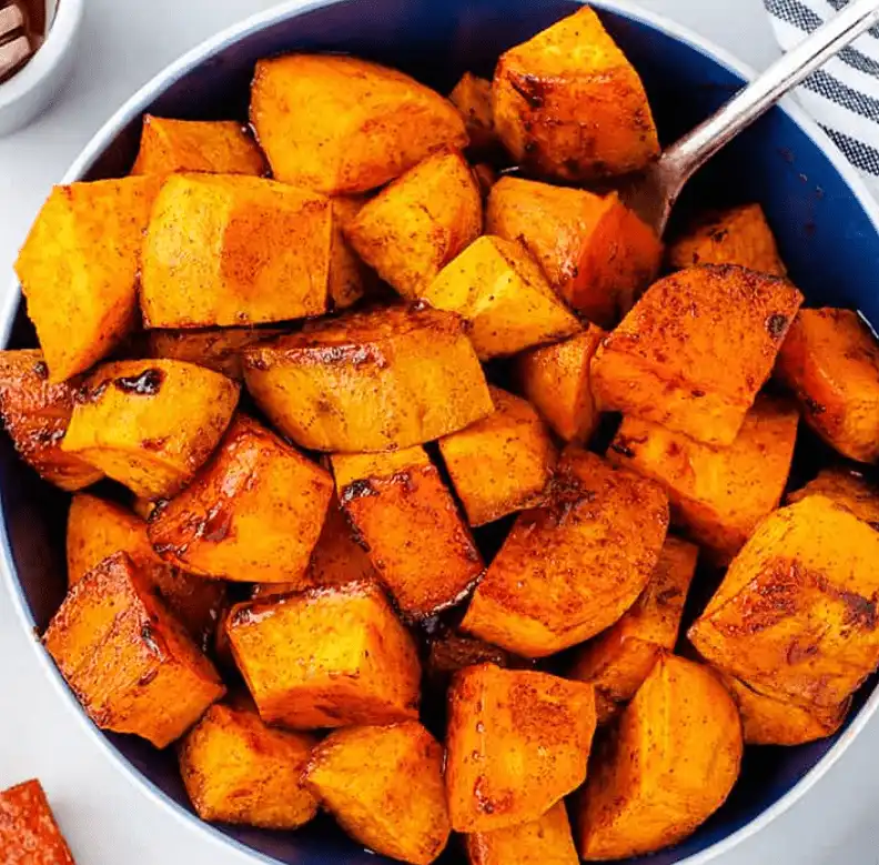 Roasted Sweet Potatoes with Honey and Cinnamon