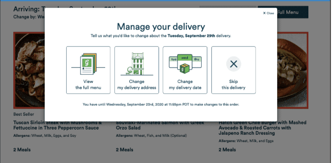 manage delivery