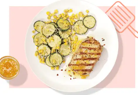 Grilled-Chicken-with-Corn-and-Cucumber-Salad