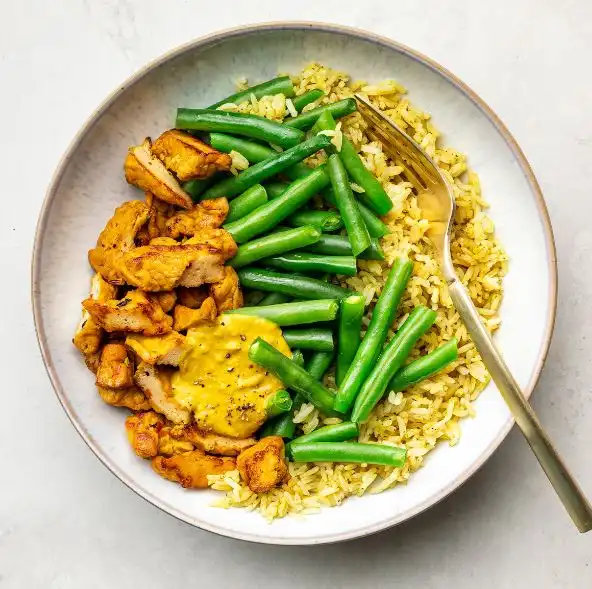 Lemongrass Tofu Curry Rice Bowl