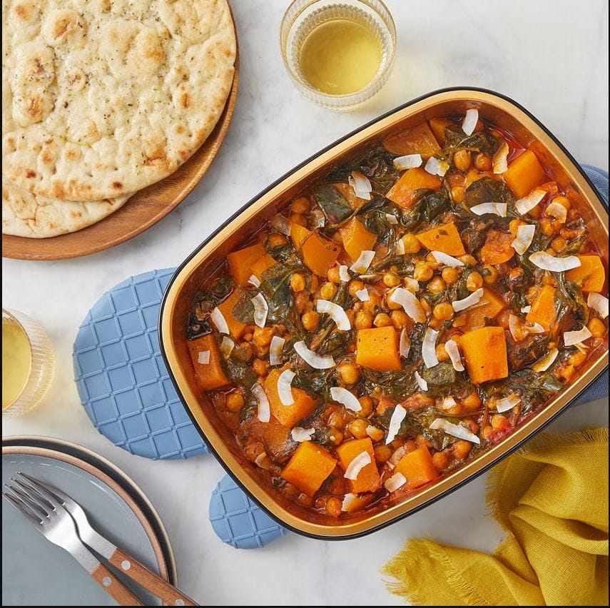 Oven-Baked Butternut Squash & Chickpea Curry-min