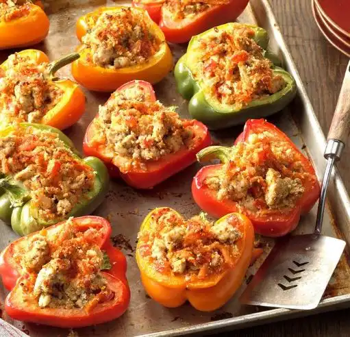 Turkey-Stuffed-Bell-Peppers