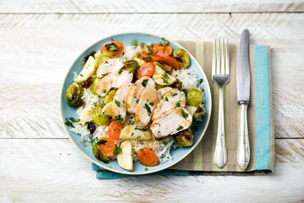 Oven-Roasted Chicken with Winter Vegetables