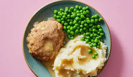 Cheese-Stuffed-Turkey-Meatloaf-with-Peas-Mashed-Potatoes-min