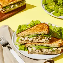 Classic-Tuna-Sandwiches-with-Baby-Lettuce-Salad-Honey-Dijon-Dressing-min