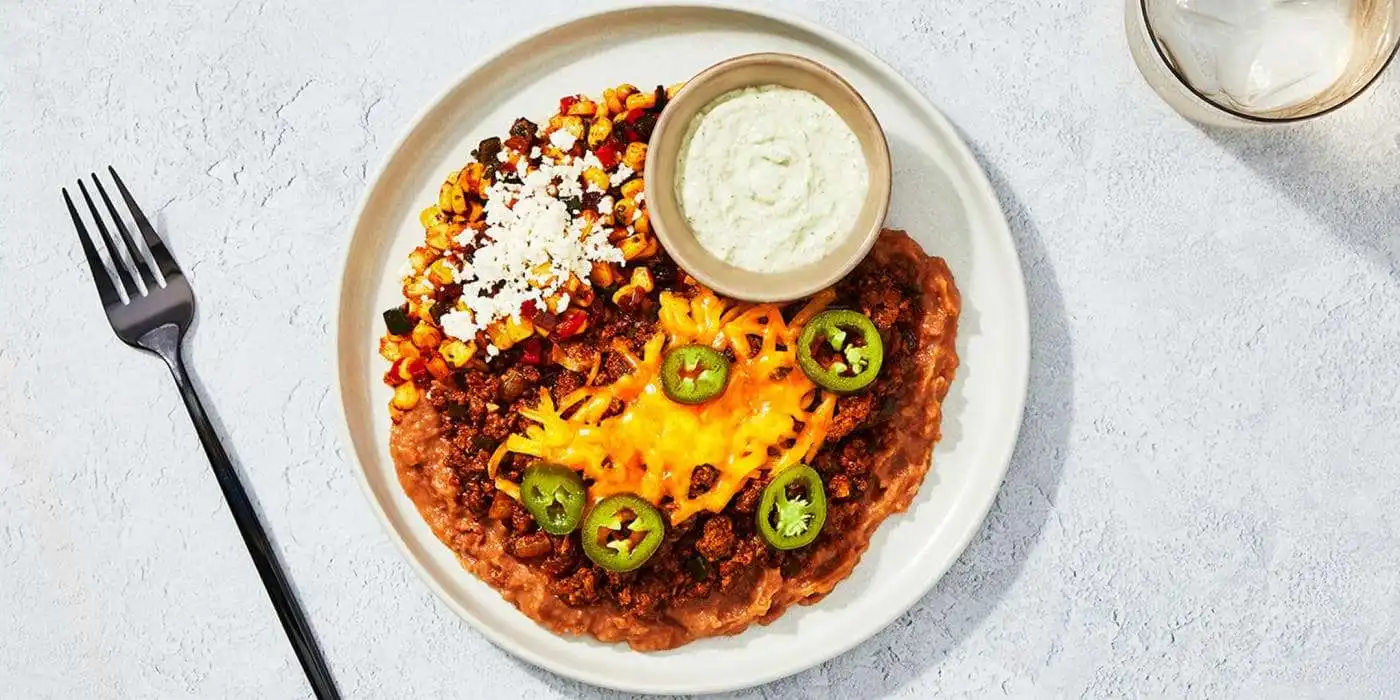 Taco-Bowl-Corn-Salsa-with-Jalapeno-Cilantro-Crema