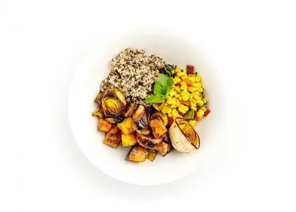 Harvest Quinoa and Roasted Veggie Bowl