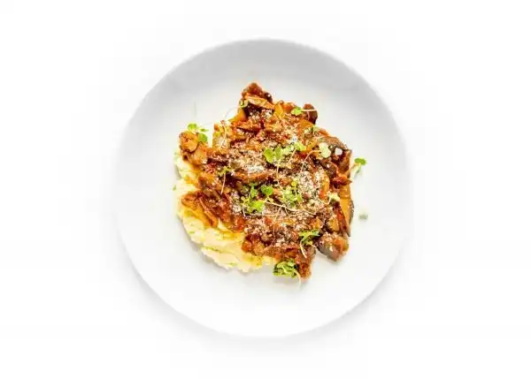 Mushroom Ragu with Creamy Polenta