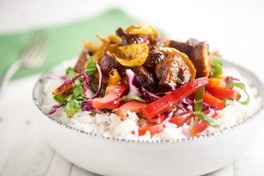 Teriyaki Veggie Bibimbap Rice Bowl