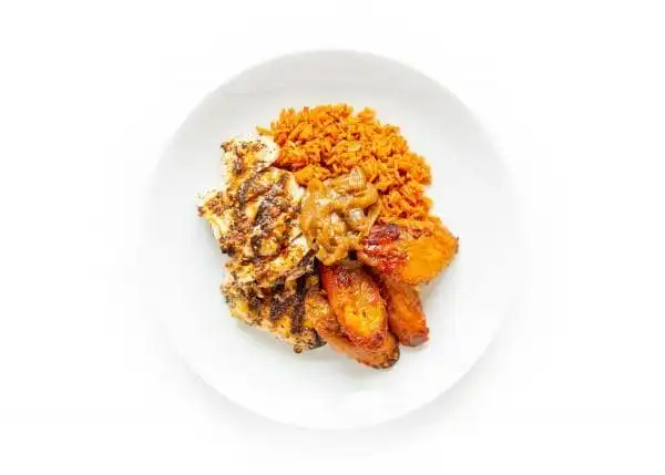 Grilled-Chicken-Yassa-with-Jollof-Rice