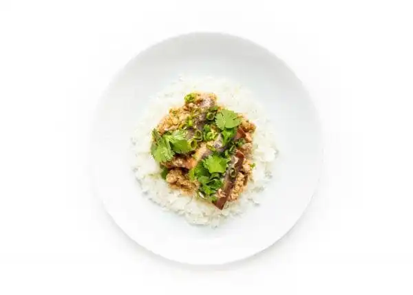 Japanese-Eggplant-with-Minced-Pork-and-Jasmine-Rice