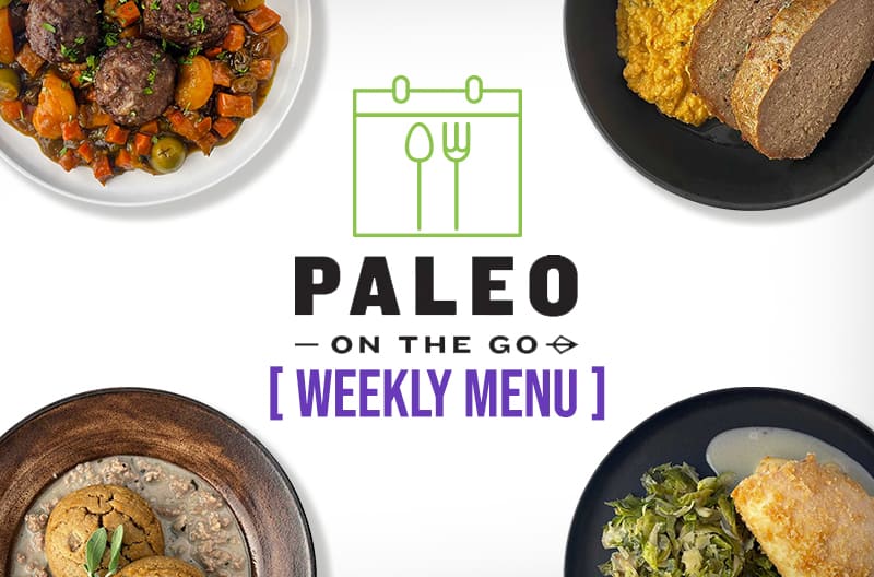 Paleo On The Go Weekly Menu