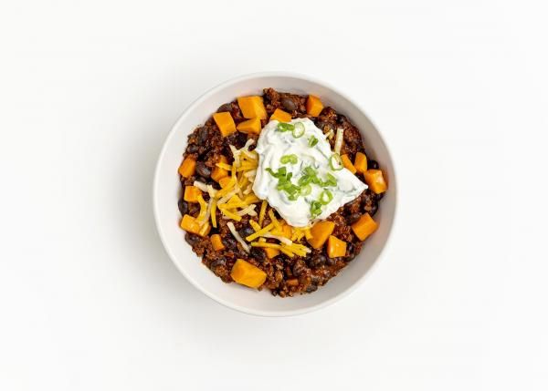 Vegan “Chorizo” and Black Bean Chili