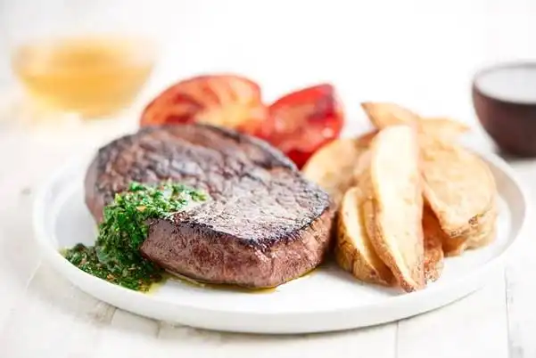 Chimichurri-Steak-with-roasted-potatoes