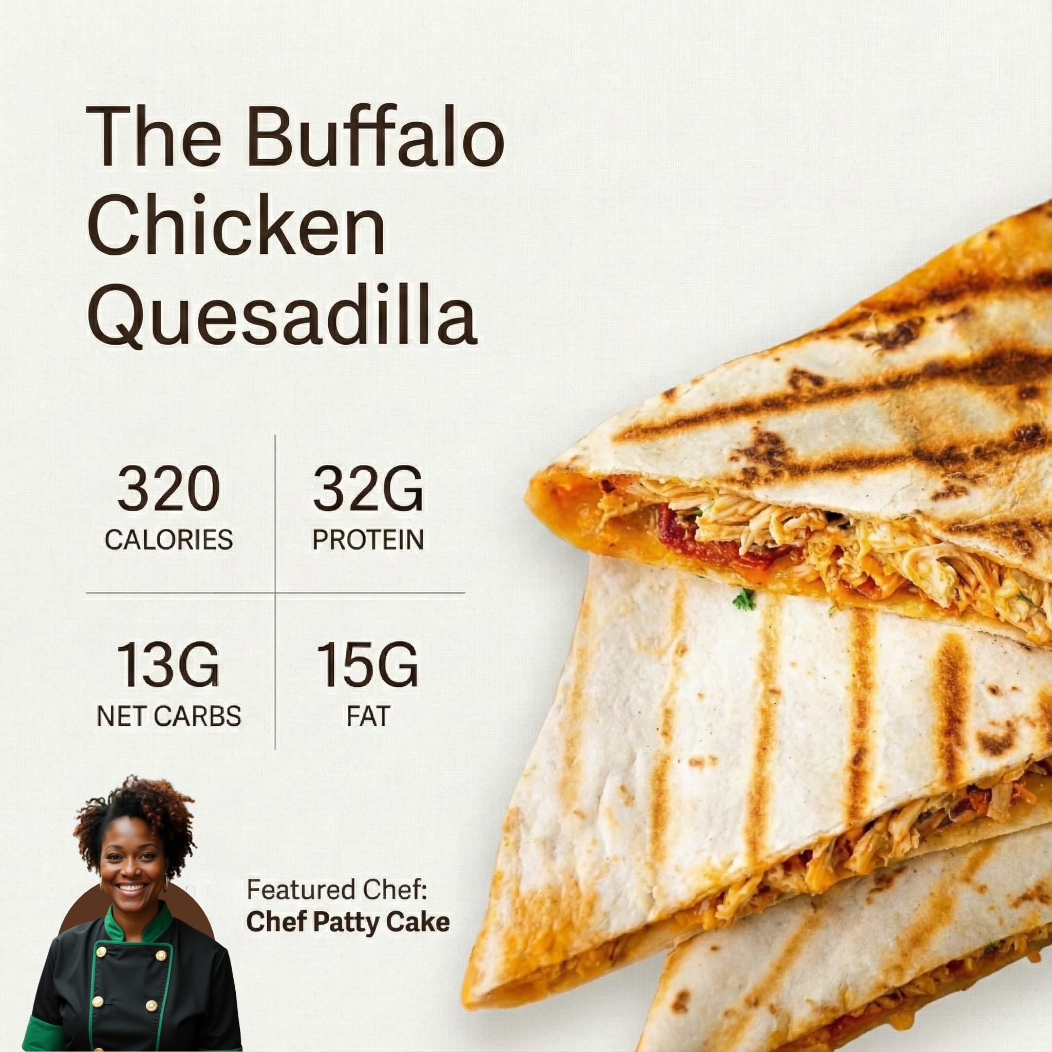 *Buffalo Chicken Quesadilla