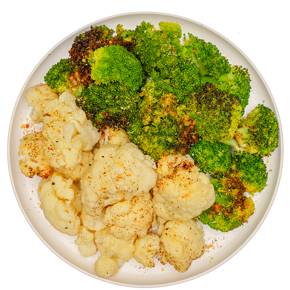 Roasted Broccoli and Cauliflower
