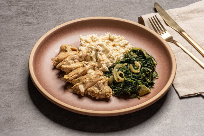 Herb Roasted Chicken with Mashed Potatoes