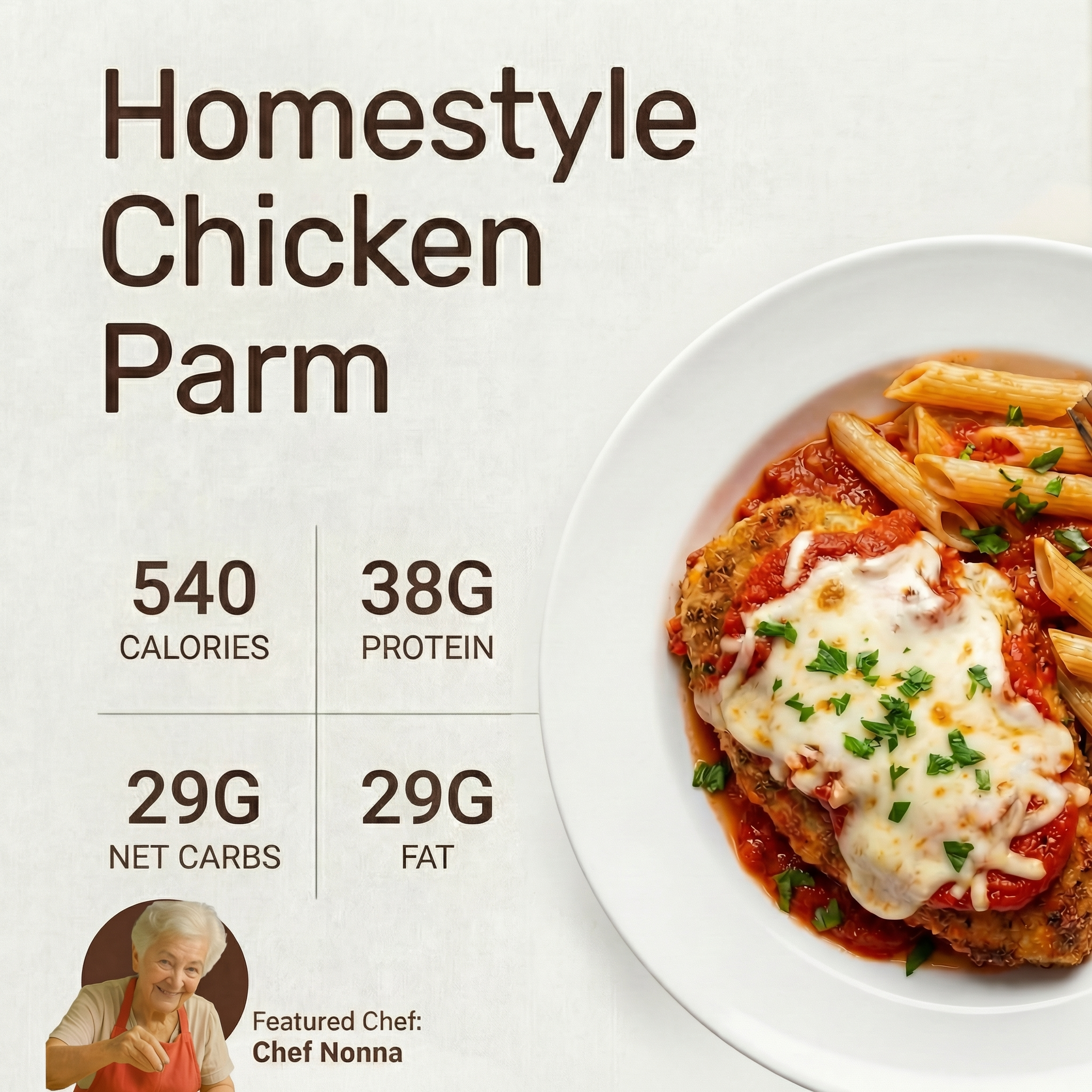 *Homestyle Chicken Parm