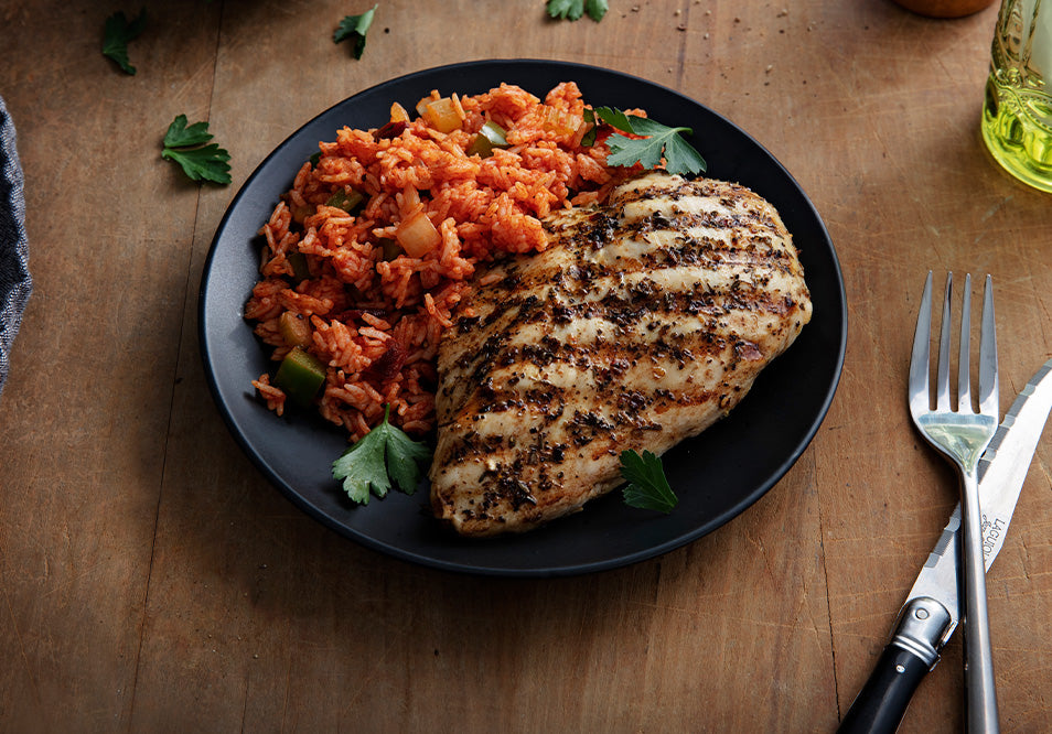 Lemon Bay Chicken with Charleston Red Rice