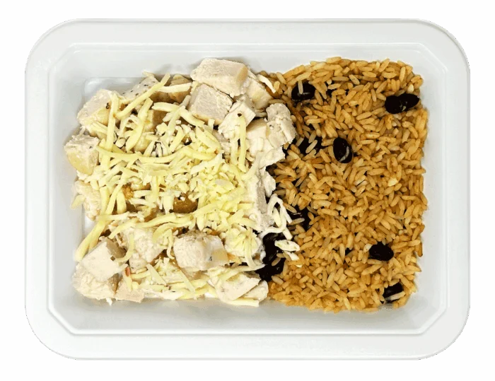 Salsa Verde Chicken w/Spanish Style Rice & Beans