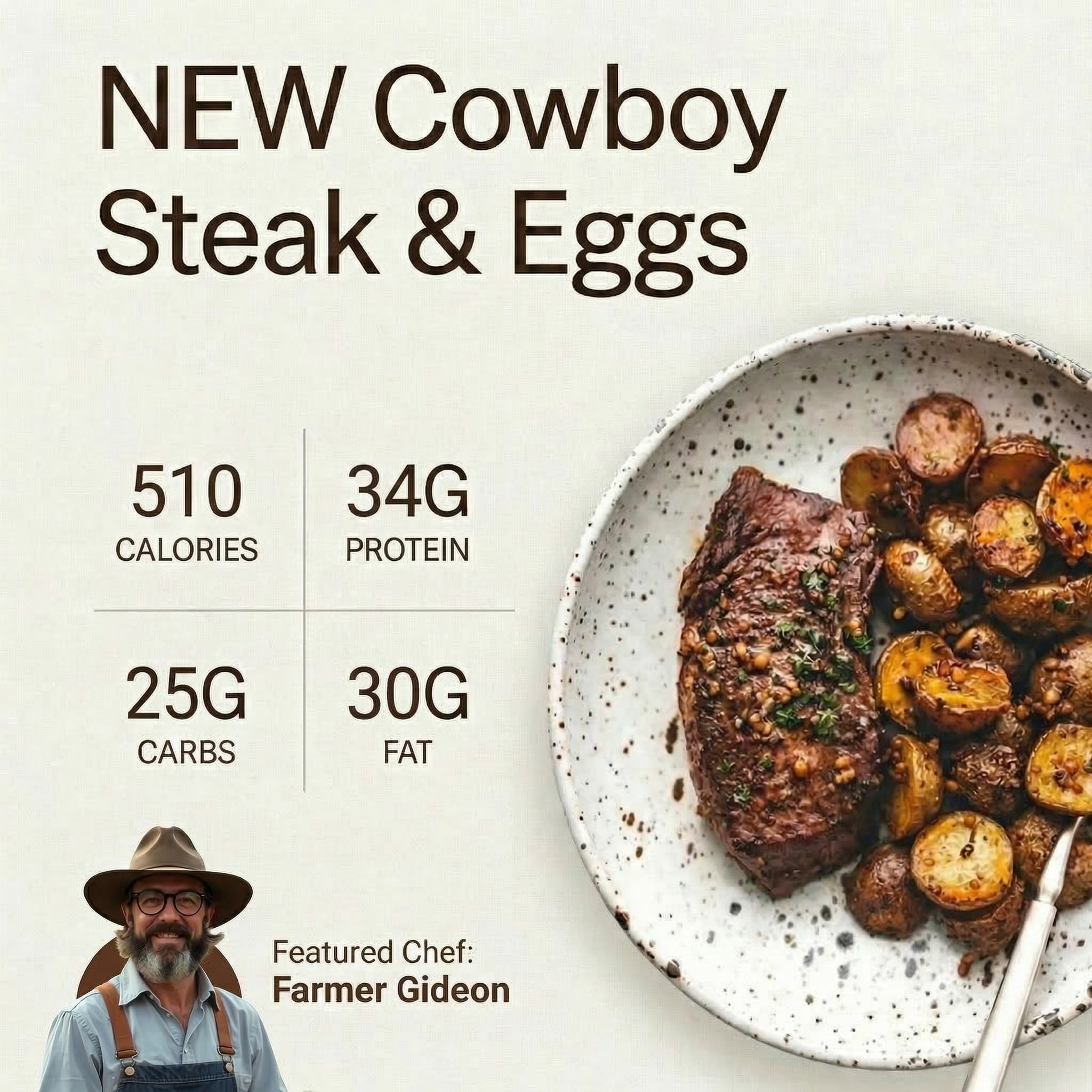 *Cowboy Steak & Eggs
