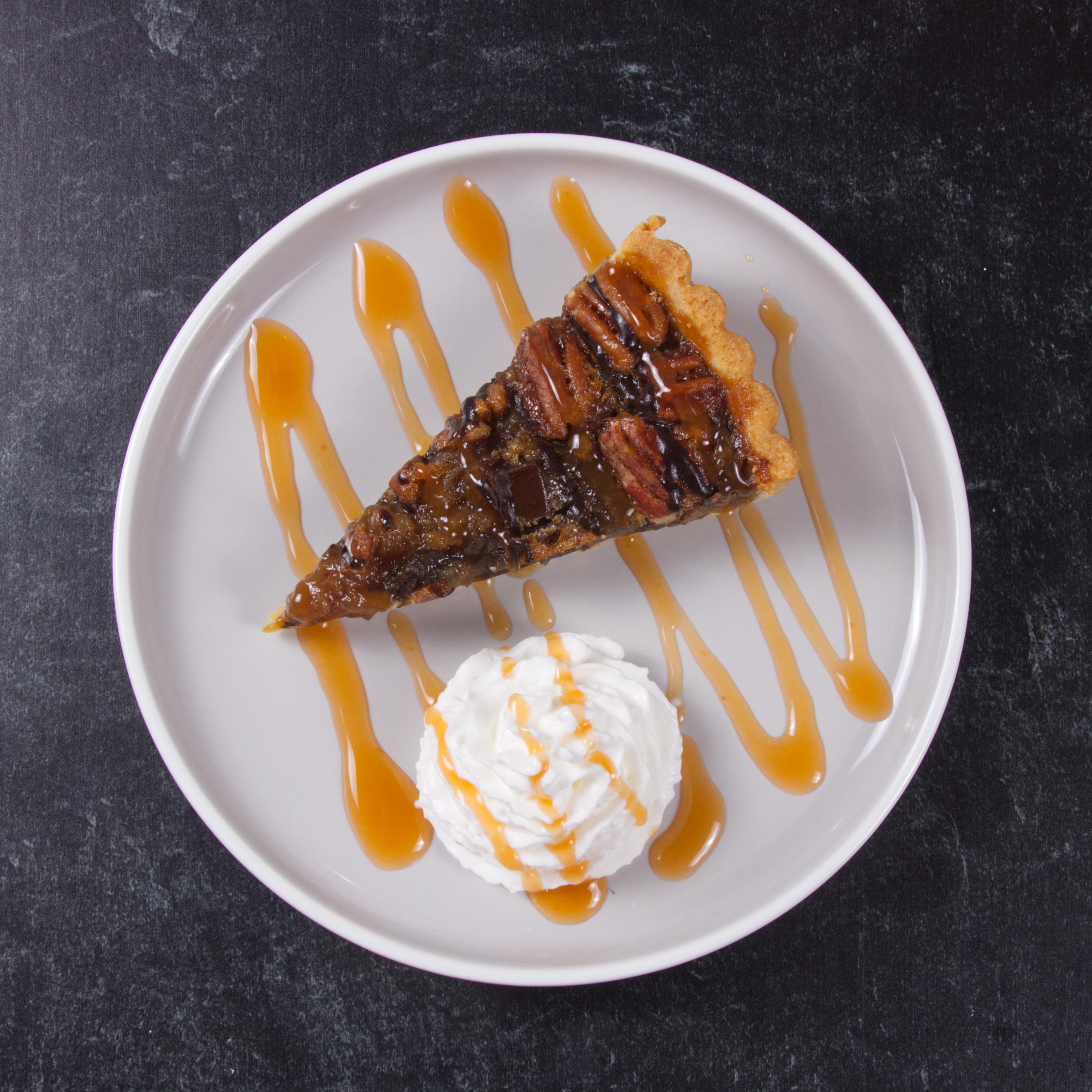 Chocolate Bourbon Pecan Tart