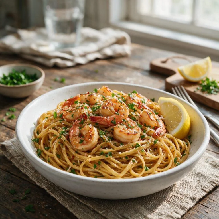 Garlic Butter Shrimp Pasta