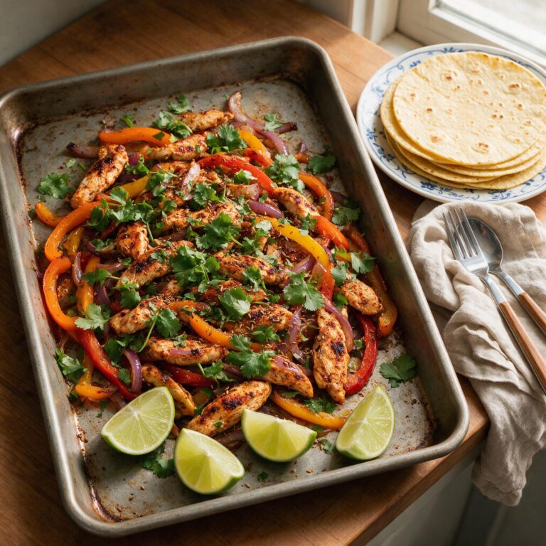 Sheet Pan Chicken Fajitas