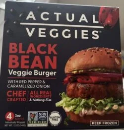 Actual Veggies Black Bean Veggie Burger