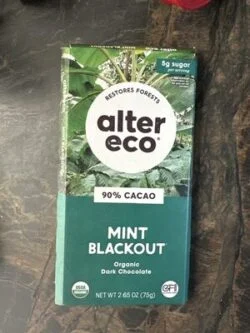 alter eco MINT BLACKOUT Organic Dark Chocolate