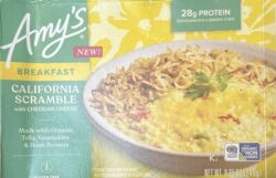 Amy's CALIFORNIA SCRAMBLE with CHEDDAR CHEESE