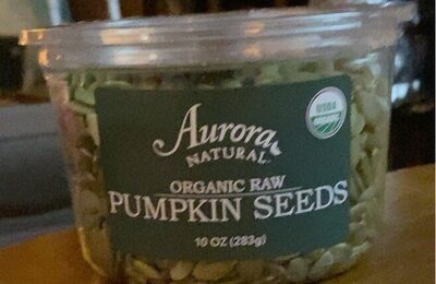 Aurora Natural Organic Raw Pumpkin Seeds