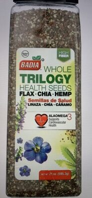 BADIA WHOLE TRILOGY HEALTH SEEDS FLAX · CHIA · HEMP