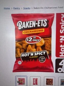 Baken-Ets Chicharrones Hot'N Spicy Flavored