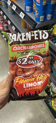 BAKEN-ETS Flamin' Hot Limón Flavored Fried Pork Skins