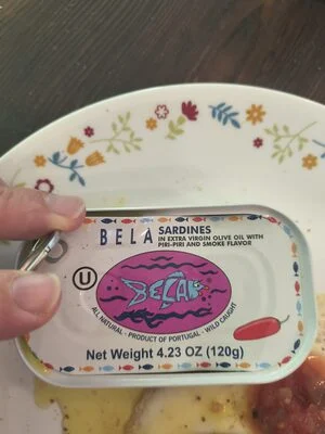 BELA Sardines in Extra Virgin Olive Oil with Piri-Piri and Smoke Flavor