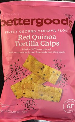 Bettergoods Red quinoa tortilla chips