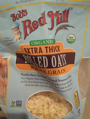 Bob's Red Mill Organic Extra Thick Rolled Oats Whole Grain